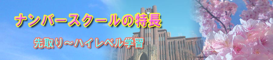 ナンバースクール特長